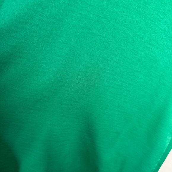 Lane Bryant Green V-Neck Flutter Sleeve Blouse 20 - Picture 10 of 12